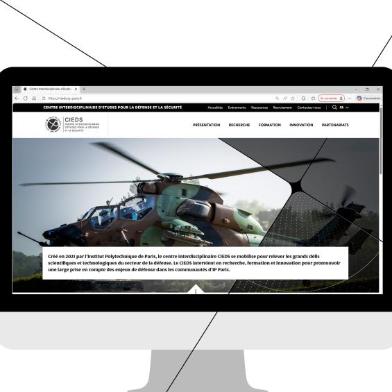 The showcase for IP Paris defence and security initiatives: the CIEDS website