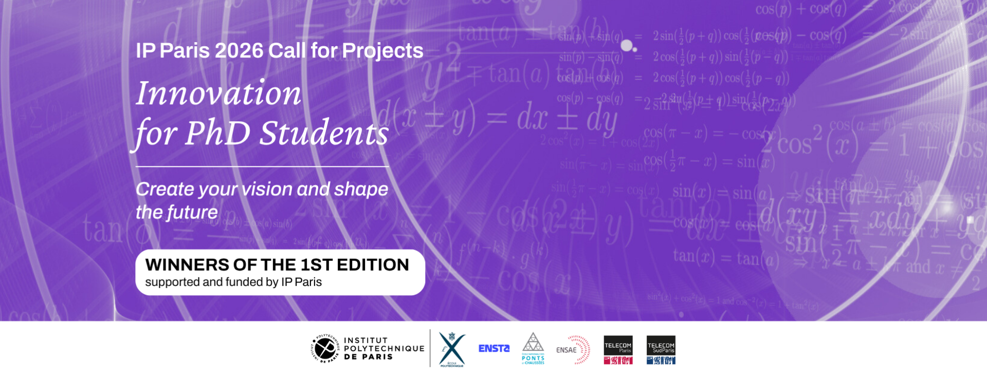 Les lauréats de la 1ère édition de l'Appel à projets Doctorants IP Paris 2026